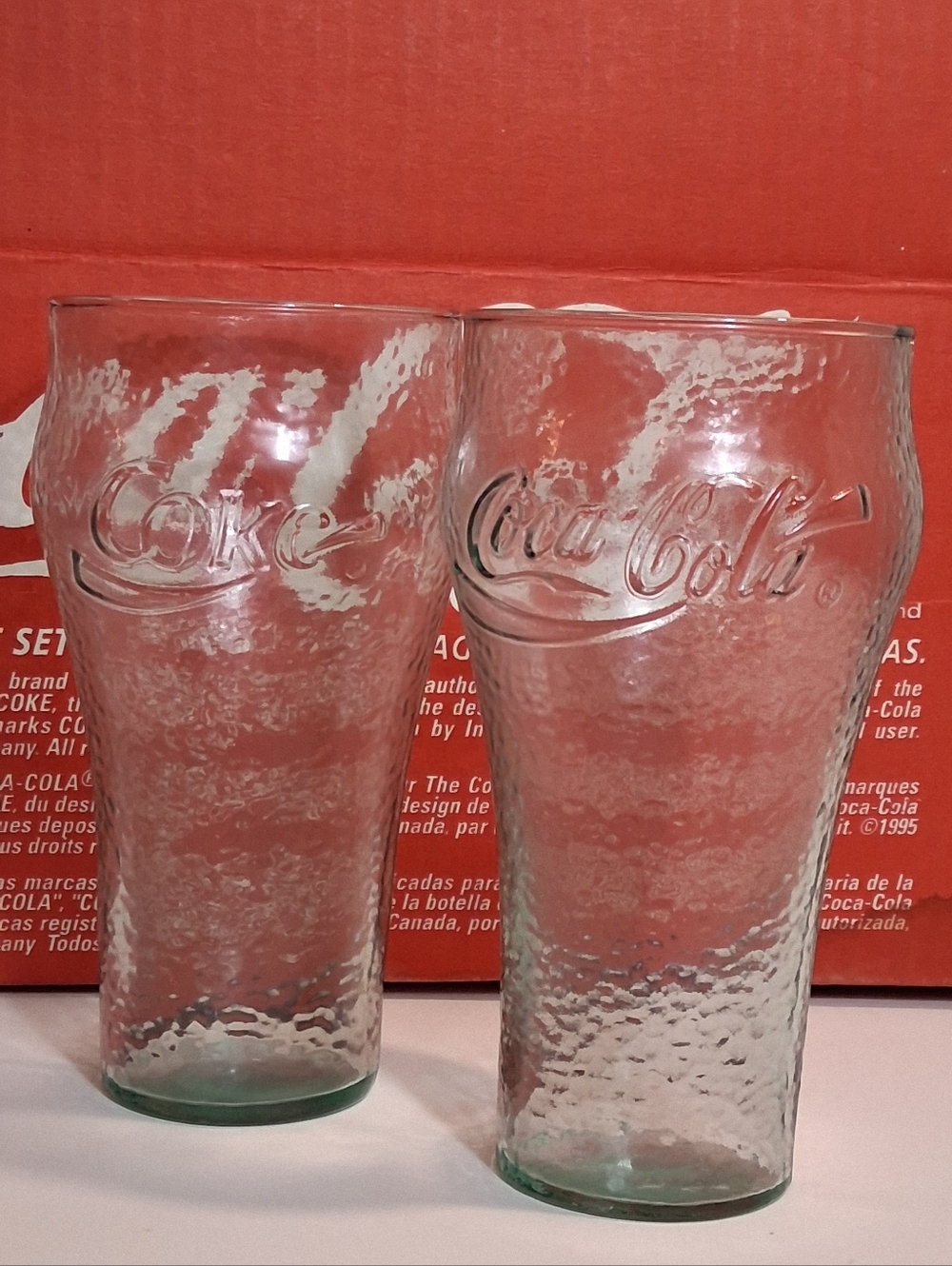 Vintage Coca-Cola | Georgia Green | Bell Soda Glass Set of 8 Retro - Picture 3 of 11